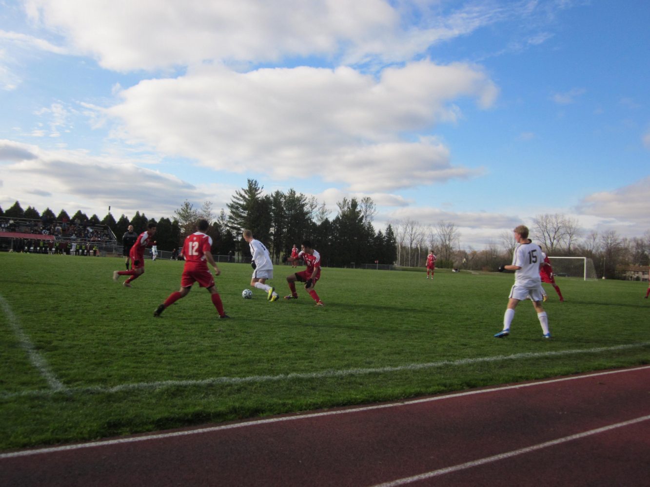 The Knights won the MIAA championship against Olivet.  Photo by Jess Koster