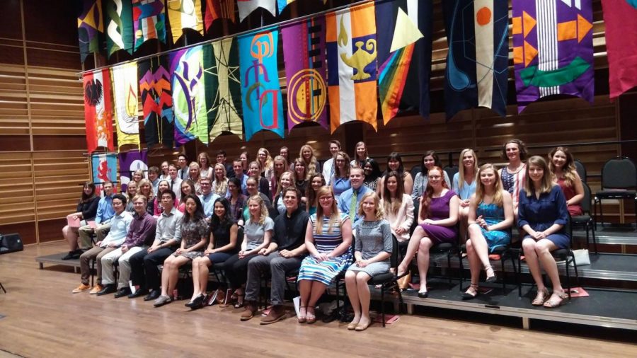 Students who graduate with honors are recognized at Honors Convocation each spring. Photo courtesy Calvin College Honors.