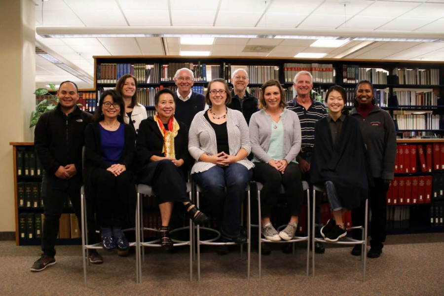 Calvin College Refugee and Immigration Collaborative
From back row left: Elvis Garcia Callejas, Amanda Benckhuysen, Ambassador William J. Garvelink, William Katerberg, Tim Baldwin, Michelle Loyd-Paige
Front row: Pennylyn Dykstra-Pruim, Anh Vu Sawyer, Stacey Wieland,Sarah Yore-Van Oosterhout, Esq., Ahee Kim
Not pictured: Rev. Kate Kooyman and Kate McLain. Photo Courtesy Ahee Kim.