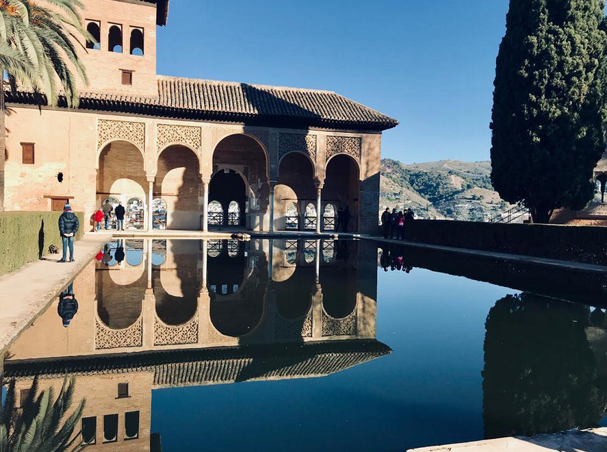 The Alhambra, a palace in Granada, Spain, where some Calvin students on the Spain trip visited.