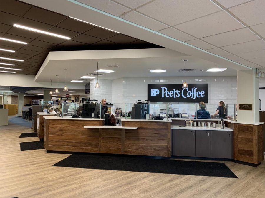 Photo of the new coffeeshop in the Hekman Library