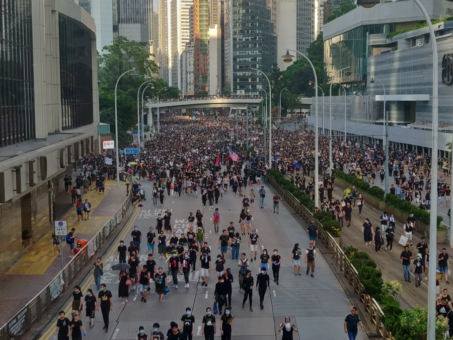 Former student Tyler Chan protests for democracy weekly in Hong Kong.