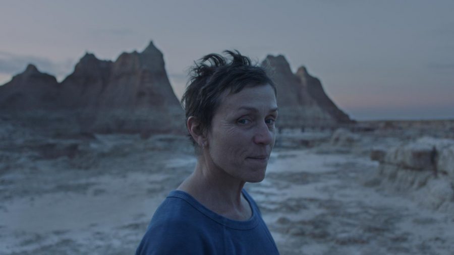 Frances McDormand stars as Fern, a woman trying to find herself while struggling to make a living.