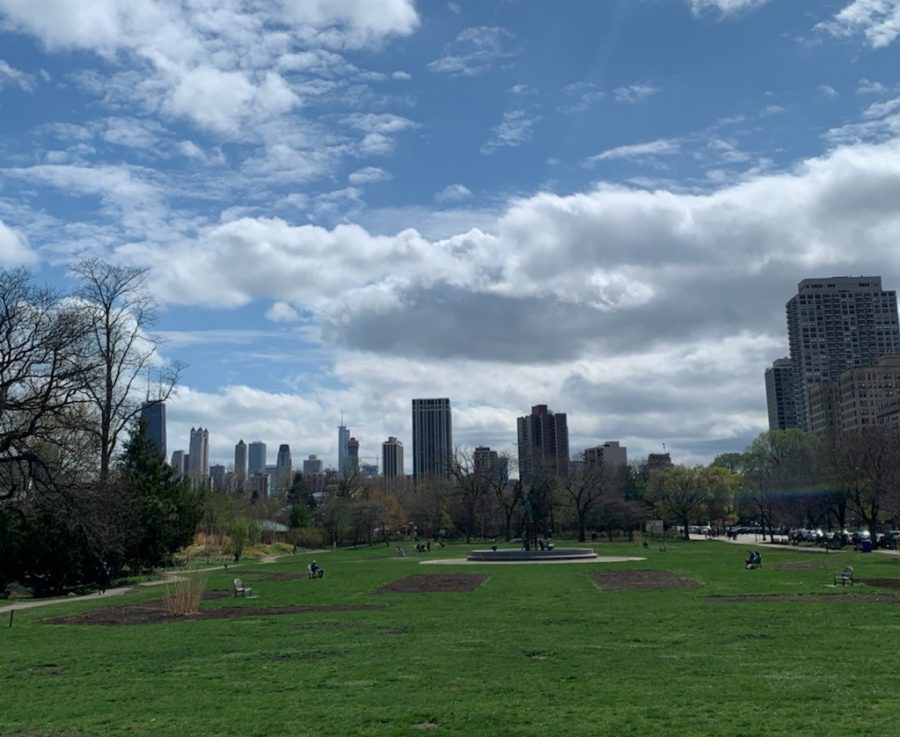 The skyline of Chicago during a students recent trip.