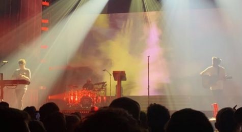 AJR plays with visual effects at Grand Rapids concert. 