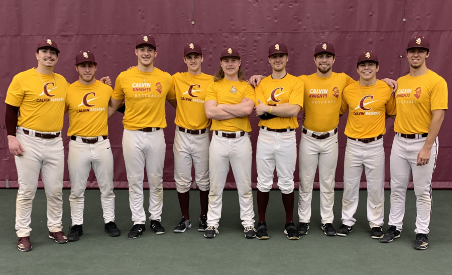 Calvins baseball team will play outdoors for the first time this year at a tournament in Florida.