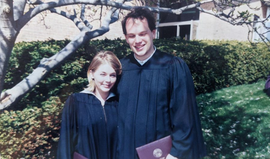 Marc Stonehouse stayed on an extra year to add a minor in environmental studies to his degree. He and Kari were married less than a month after they graduated from Calvin. Photo courtesy Kari Stonehouse.