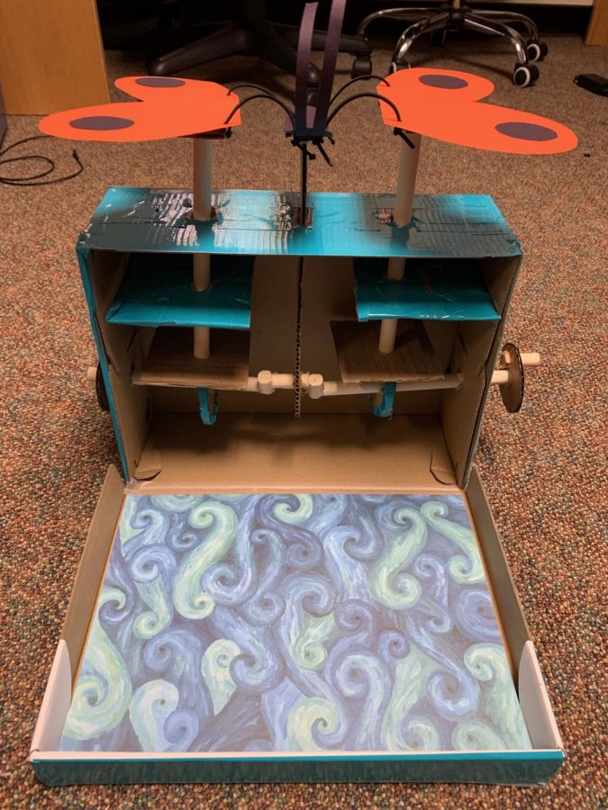 Isaac Schaafsma’s ENGR 101 finished automaton.