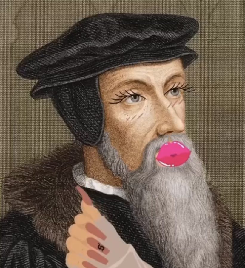 With this profile picture, the Calvin Confessions Instagram page takes on the persona of “John Calvin yaasified.”
