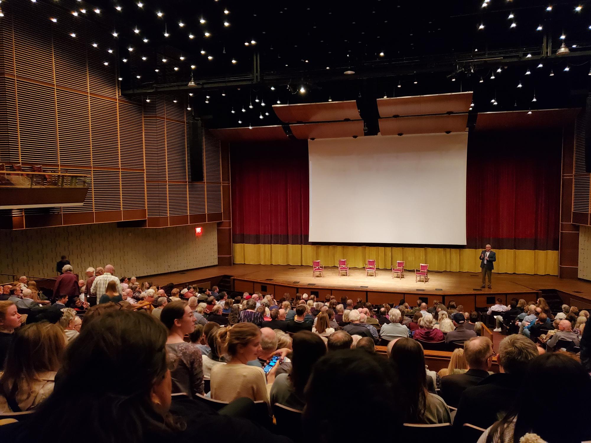 About 450 people attended Thursdays screening of the documentary. 