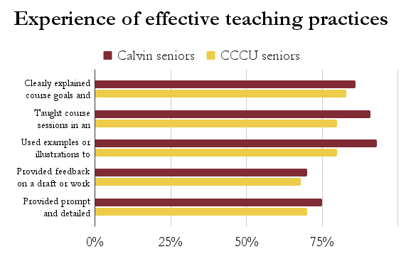 Experience of effective teaching practices