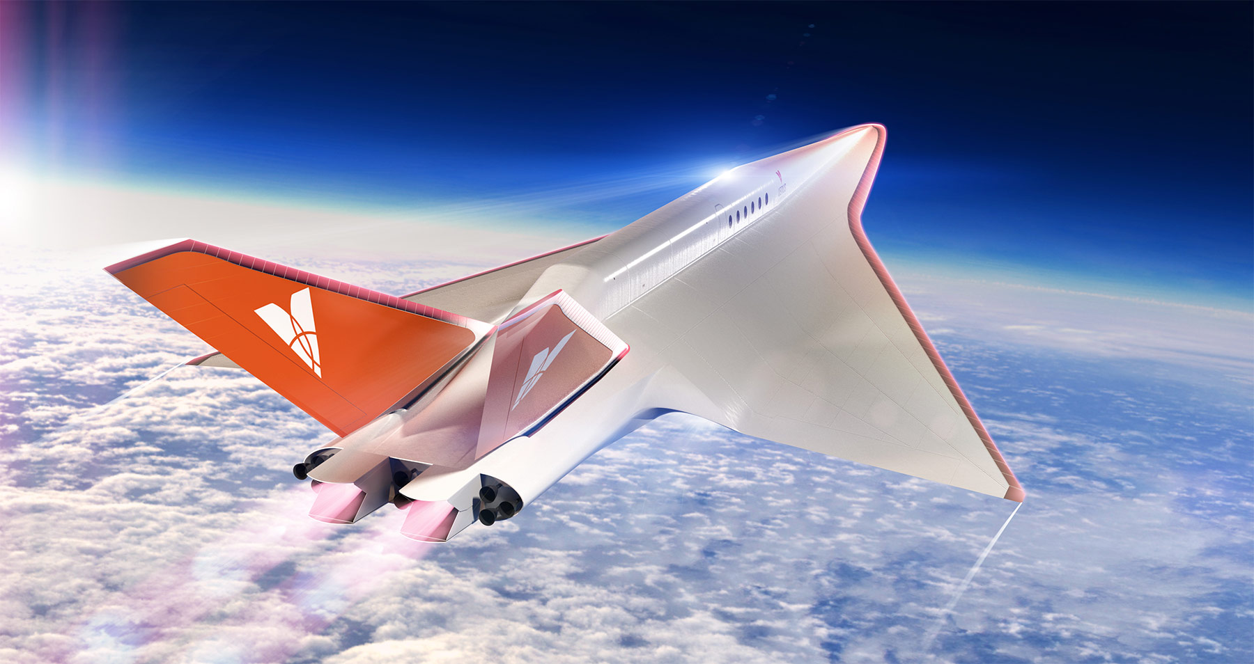 A concept rendering of Stargazer, Venus Aerospace’s near-space passenger plane that is still in development. Image courtesy Venus Aerospace
