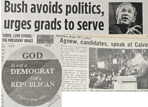 Past issues of campus, local and national news covering moments of tension on Calvin’s campus provide further understandings of historical controversy.