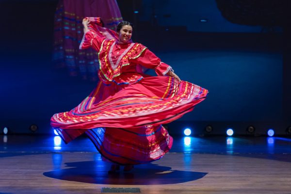 Rangeela is Calvin's annual student-led performance celebrating cultures from around the world. Photo from the Calvin Archive.