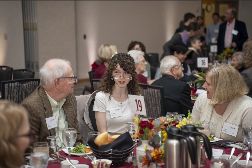 Every fall, Calvin hosts a scholarship dinner for recipients and donors of named scholarships. Photo courtesy of calvin.edu. 